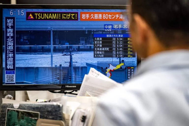 Japão em Alerta Máximo: Terremoto de Magnitude 7,5 Aciona Tsunami com Ondas de até 3 Metros e Ordem de Evacuação Urgente no Litoral