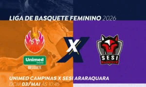 Basquete Feminino: TV Brasil transmite duelo eletrizante entre Unimed Campinas e Sesi Araraquara neste domingo às 10h45