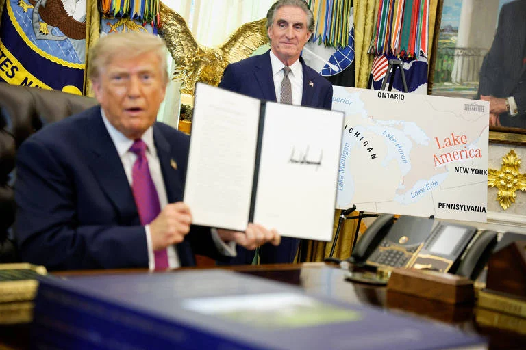 Trump Renomeia Lago Ontário para “Lago América” em Guerra Comercial e Irrita o Canadá com Medida Inédita